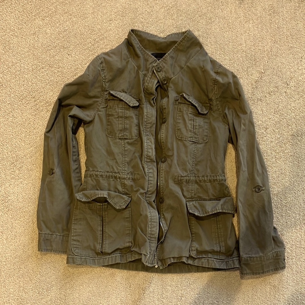Love Tree Anthropologie forest green jacket size small